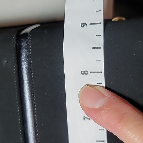 Handbag vintage black fabric red vinyl inside clasp closure hinge opening - Picture 7 of 13